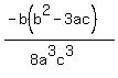 %28-b%28b%5E2-3ac%29%29%2F%288a%5E3c%5E3%29