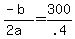 %28-b%29%2F%282a%29+=+300%2F.4