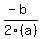 %28-b%29%2F2%28a%29