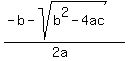 %28-b-sqrt%28b%5E2-4ac%29%29%2F%282a%29