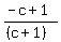 %28-c%2B1%29%2F%28%28c%2B1%29%29