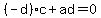 %28-d%29c%2Bad=0