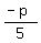 %28-p%29%2F5
