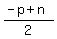 %28-p%2Bn%29%2F2
