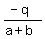 %28-q%29%2F%28a%2Bb%29