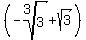 %28-root%283%2C+3%29%2B+sqrt%283%29%29