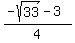 %28-sqrt%2833%29-3%29%2F4