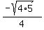 %28-sqrt%284%2A5%29%29%2F4
