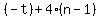 %28-t%29%2B4%28n-1%29