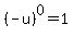 %28-u%29%5E0=1
