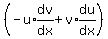 %28-u%2Aexpr%28dv%2Fdx%29%2Bv%2Aexpr%28du%2Fdx%29%29