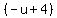 %28-u%2B4%29