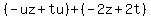 %28-uz%2Btu%29%2B%28-2z%2B2t%29