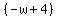 %28-w%2B4%29