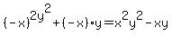 %28-x%29%5E2+y%5E2%2B%28-x%29y=x%5E2y%5E2-xy