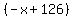 %28-x%2B126%29