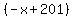 %28-x%2B201%29