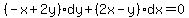 %28-x%2B2y%29dy%2B%282x-y%29dx=0