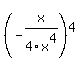 %28-x%2F4x%5E4%29%5E4