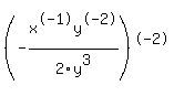 %28-x%5E-1y%5E-2+%2F+2y%5E3+%29%5E-2