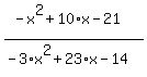 %28-x%5E2%2B10%2Ax-21%29%2F%28-3%2Ax%5E2%2B23%2Ax-14%29