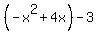 %28-x%5E2%2B4x%29-3