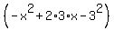 %28-x%5E2+%2B+2%2A3%2Ax+-+3%5E2%29