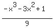 %28-x%5E3-3x%5E2%2B1%29%2F9%29