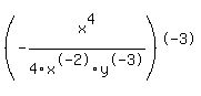%28-x%5E4%2F4x%5E-2y%5E-3%29%5E-3