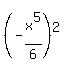 %28-x%5E5%2F6%29%5E2