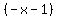 %28-x-1%29