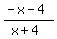%28-x-4%29%2F%28x%2B4%29