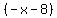 %28-x-8%29
