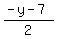 %28-y-7%29%2F2