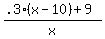 %28.3%28x-10%29%2B9%29%2Fx