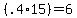 %28.4%2A15%29+=+6