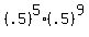 %28.5%29%5E5%2A%28.5%29%5E9