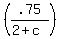 %28.75%2F%282%2Bc%29%29