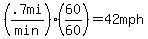 %28.7mi%2Fmin%29%2860%2F60%29+=+42mph