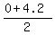 %280%2B4.2%29%2F2