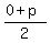%280%2Bp%29%2F2