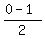 %280+-1%29%2F2