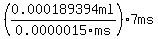 %280.000189394ml+%2F0.0000015ms%29%2A7ms
