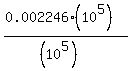 %280.002246%2810%5E5%29%29%2F%28%2810%5E5%29%29