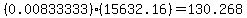%280.00833333%29%2815632.16%29=130.268