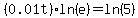 %280.01t%29ln%28e%29=ln%285%29