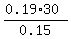 %280.19%2A30%29%2F0.15