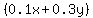 %280.1x%2B0.3y%29