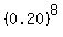 %280.20%29%5E8