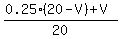 %280.25%2A%2820-V%29%2BV%29%2F20